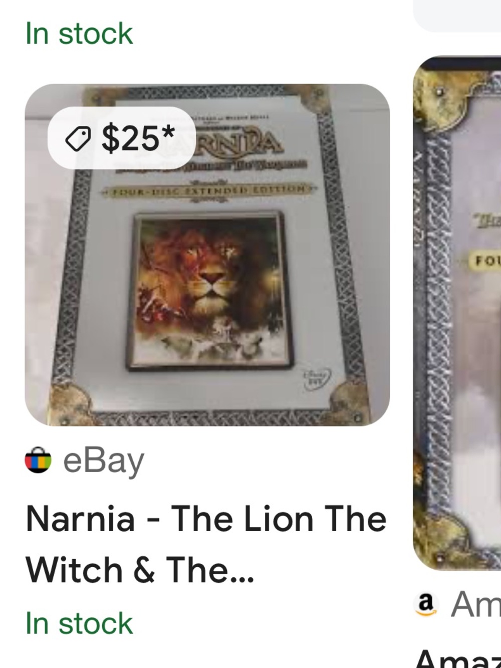 #2293** NARNIA The Lion, The Witch And The Wardrobe-Four Expended Edition - Picture 8 of 17